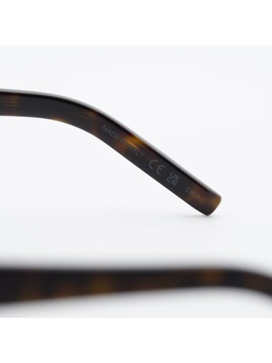 Saint Laurent SLM60 002 Sunglasses Havana Cat Eye Frame, Grey Lenses